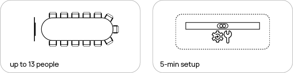 all-in-one video1 bar for up to 13people